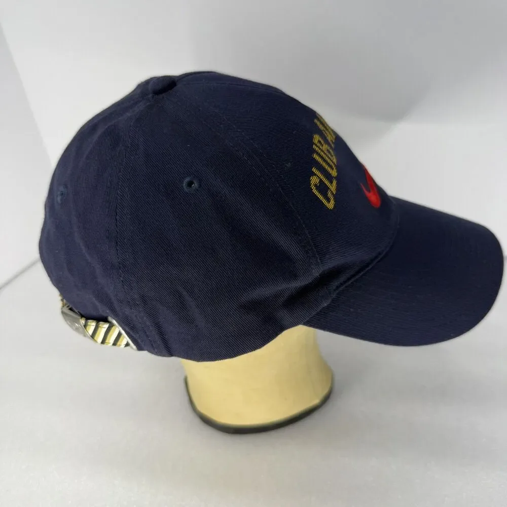 Nike Club America Hat Strapack Adjustable Blue Soccer Futbol Football Y2K Logo
